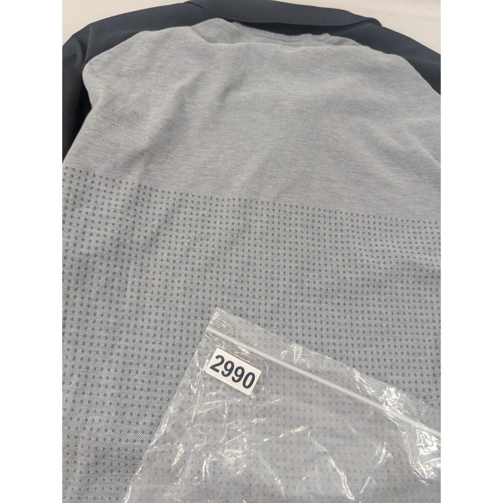Oklahoma City Thunder Adidas Polo Shirt Men's Small Gray Climacool NBA Golf